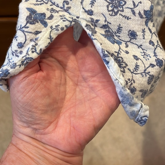 Lucky Brand White and Blue Button Down Shirt - Picture 7 of 7